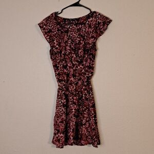 Max + Ash Faux wrap belted dress ruffle dress size medium